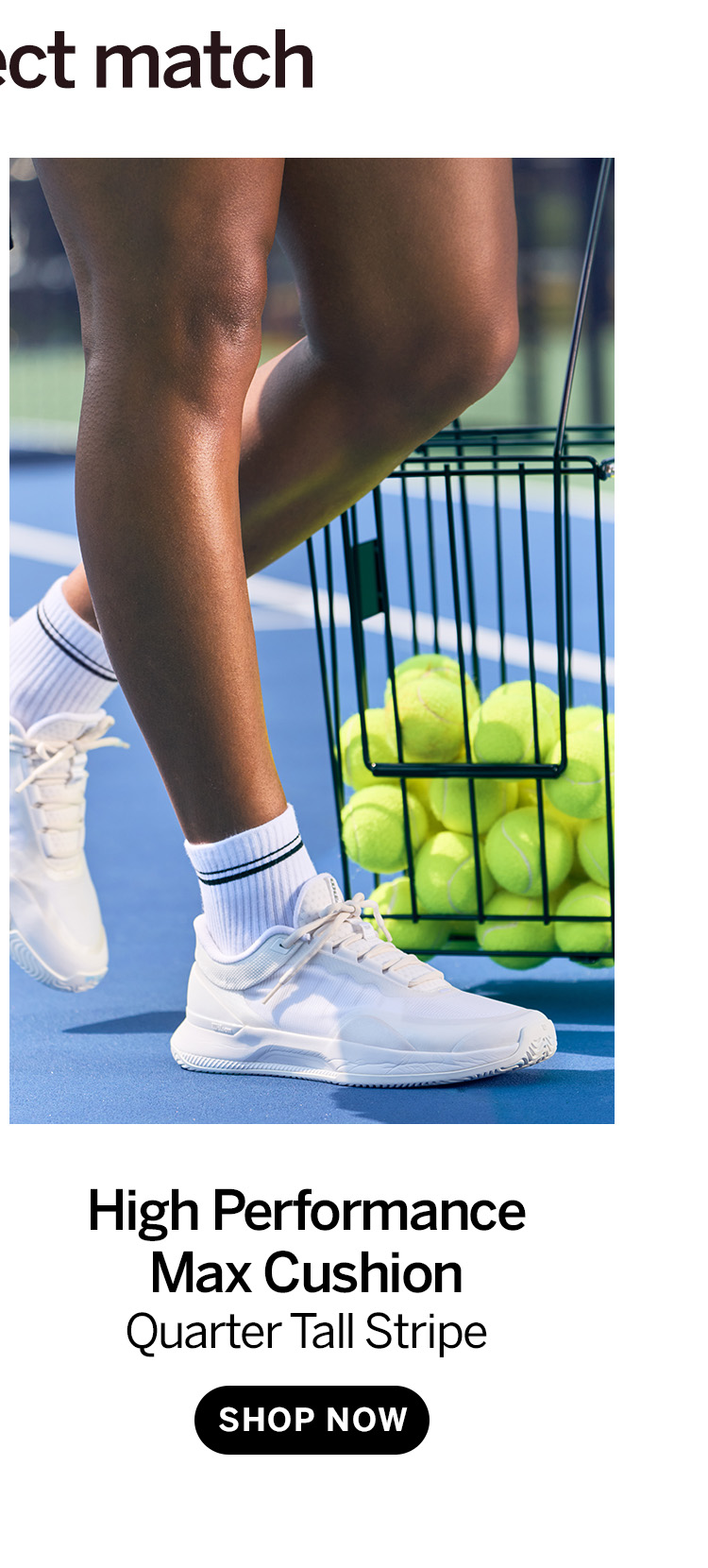 High Performance Max Cushion Quarter Tall Stripe. Shop Now.
