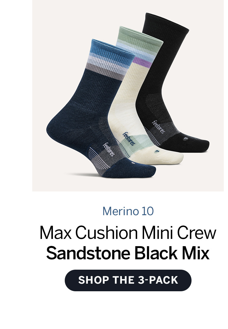 Merino 10 Max Cushion Mini Crew sandstone Back Mix. Shop the 3-pack.