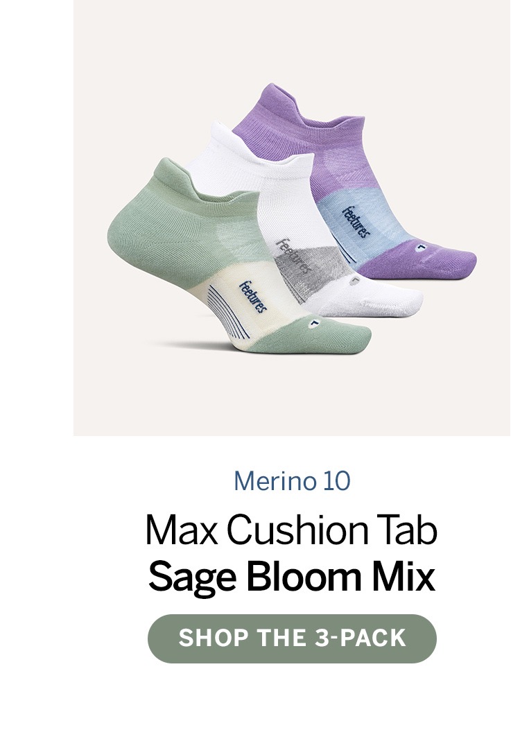Merino 10 Max Cushion Tab Sage Bloom Mix Shop the 3-pack 