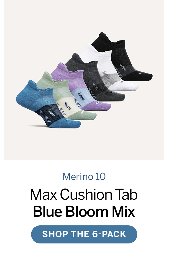 Merino 10 Max Cushion Tab Blue Bloom Mix Shop the 6 Pack 