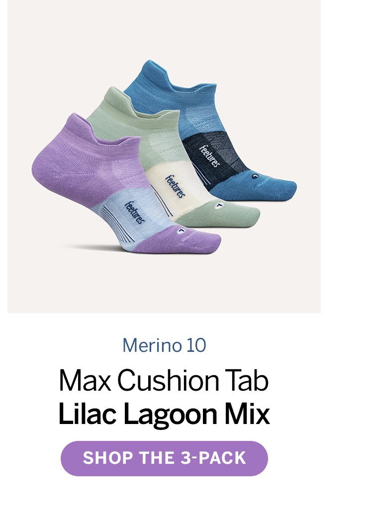 Merino 10 Max Cushion Tab Lilac Lagoon Mix. Shop the 3-pack. 