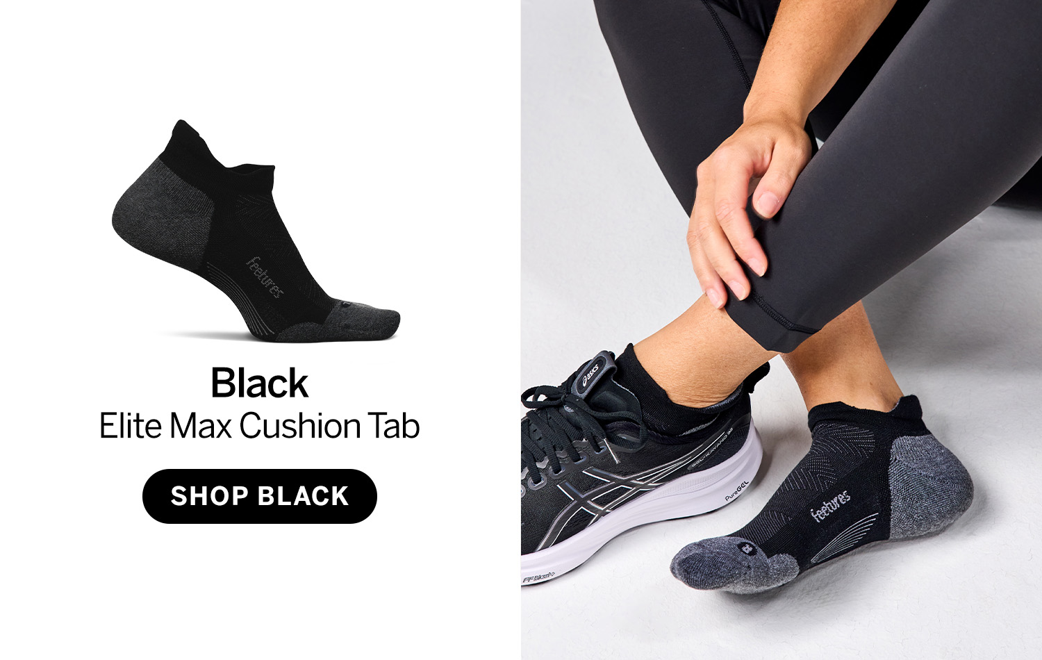 Black Elite Max Cushion Tab Shop Black 
