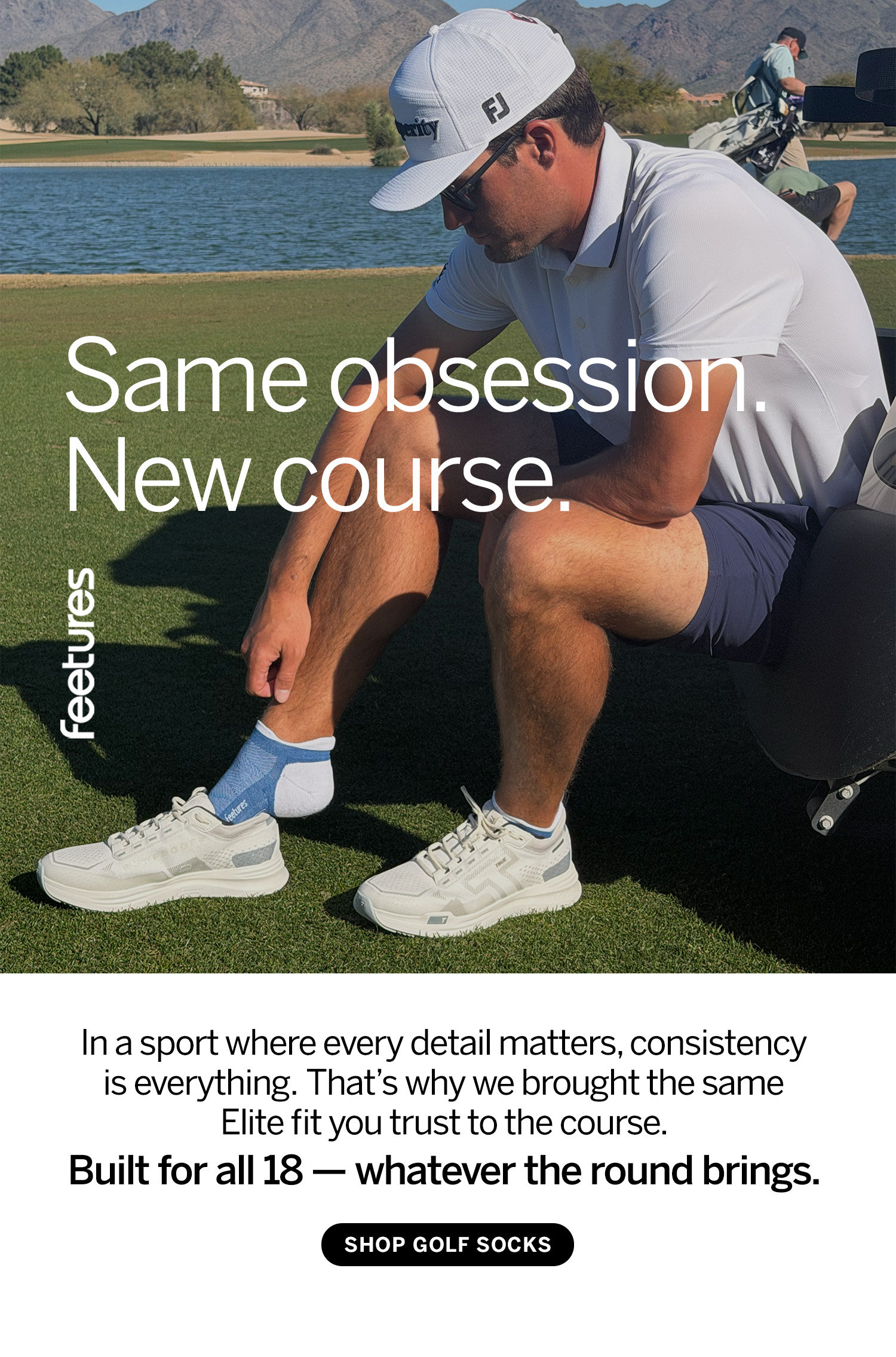 Same obsession. New course. Shop Golf Socks