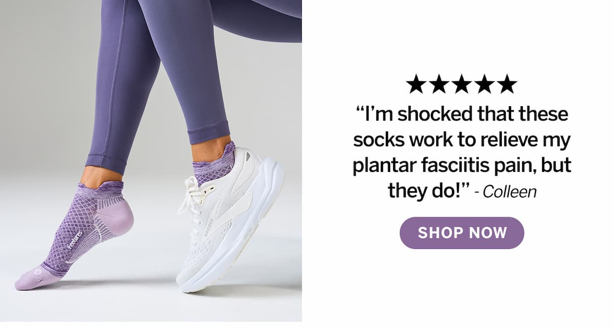 I'm shocked that these socks work to relieve my plantar fasciitis pain, but they do. Shop now. 