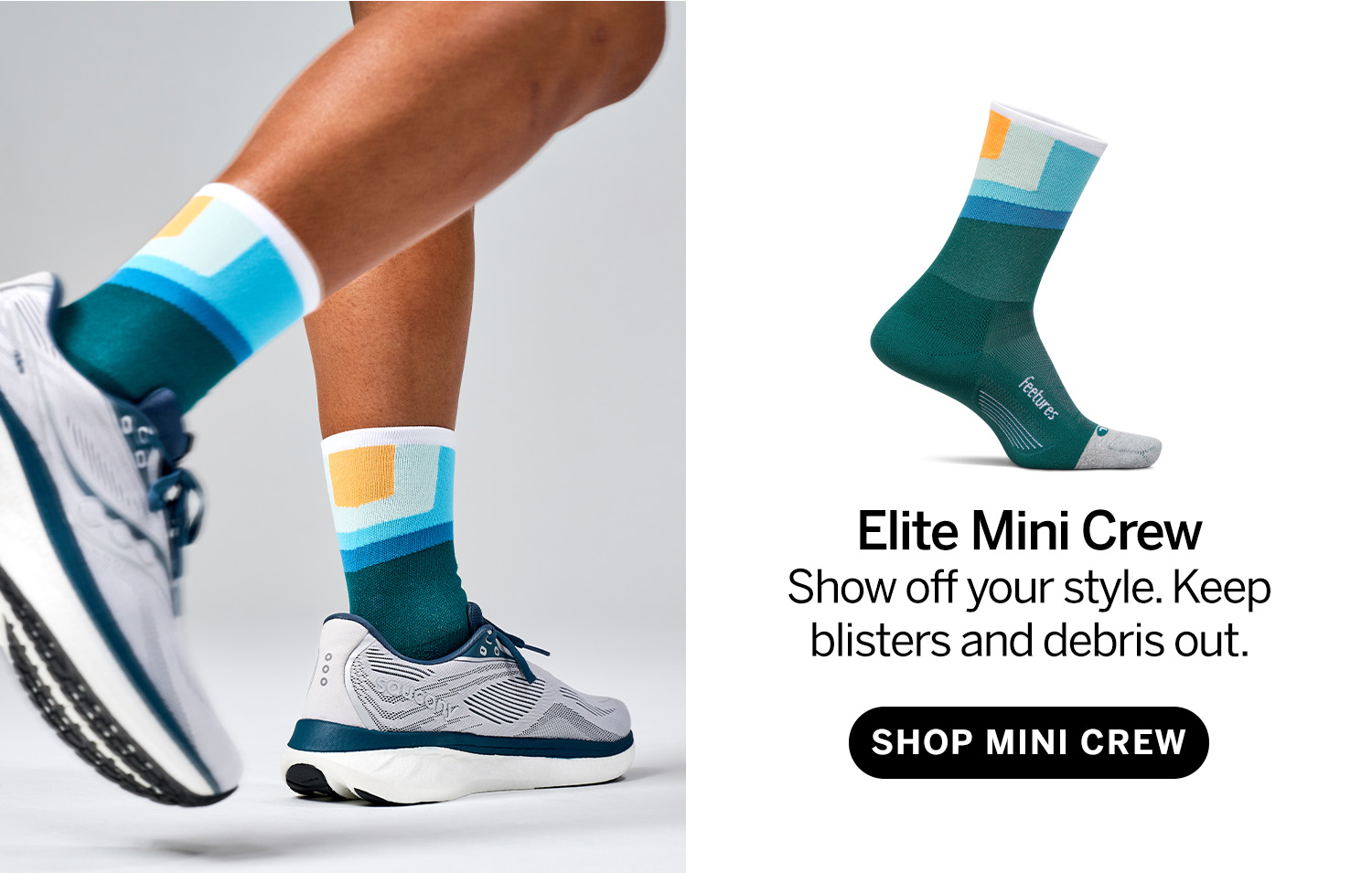 Elite Mini Crew - Show off your style. Keep blisters and debris out. - Shop Mini Crew