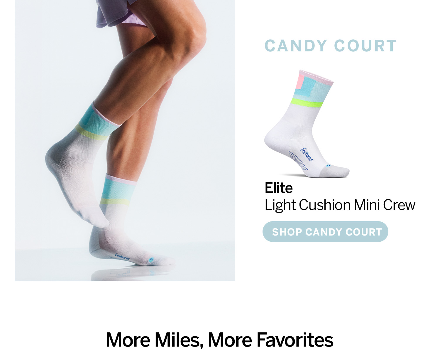 Shop Elite Light Cushion Mini Crew in Candy Court