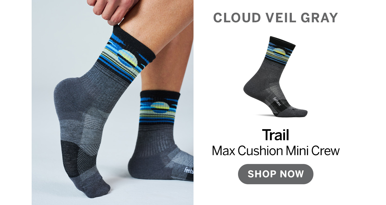 Cloud Veil Gray Trail Max Cushion Mini Crew
