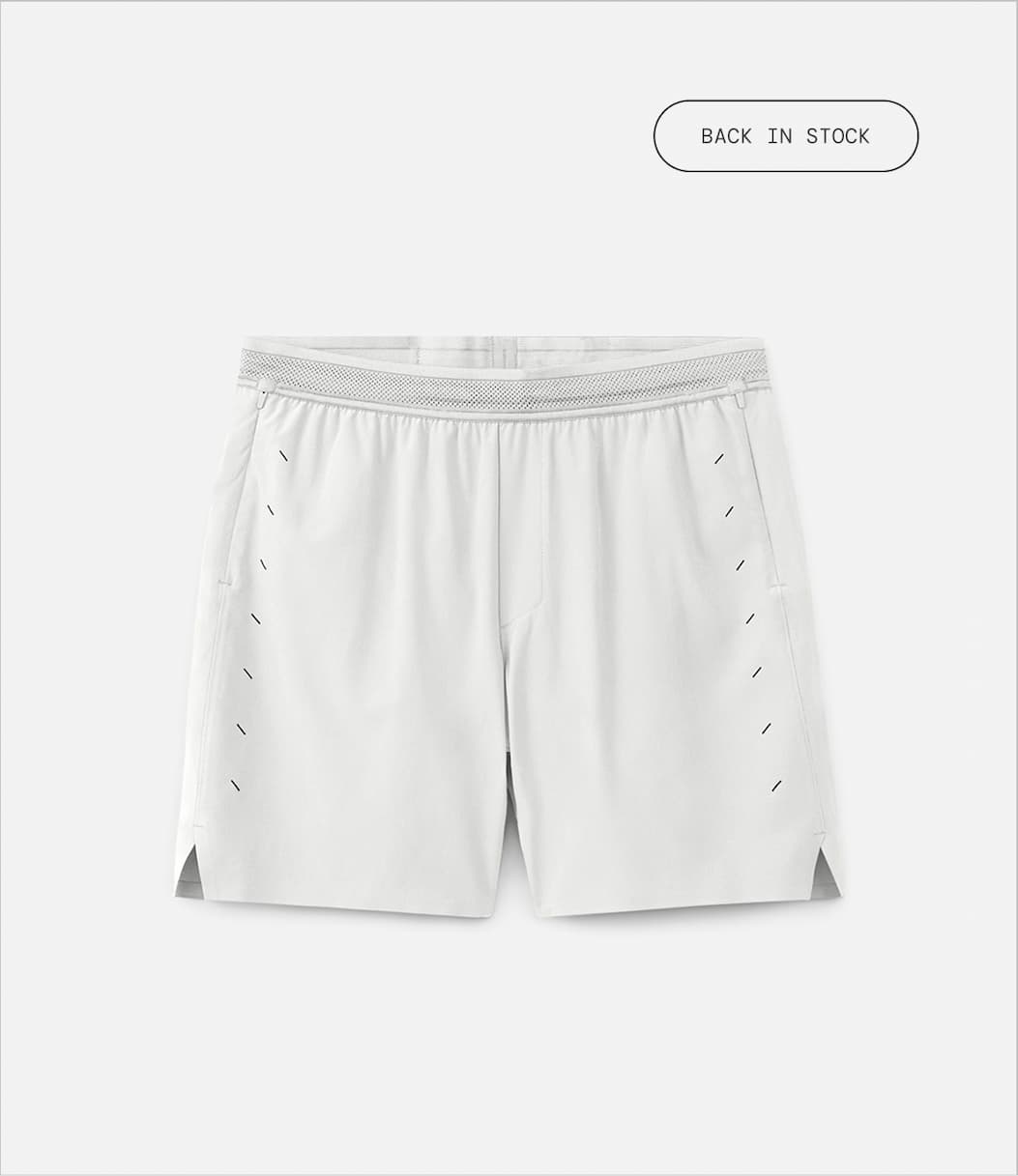 Shop 5" Lined Session Run Short in Salt White