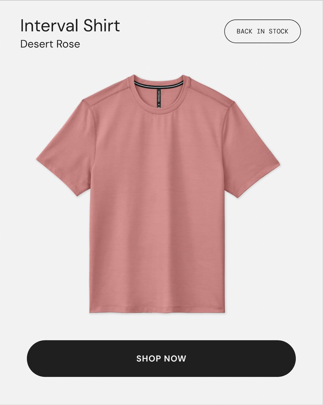 Shop the Desert Rose Short Sleeve Interval Shirt