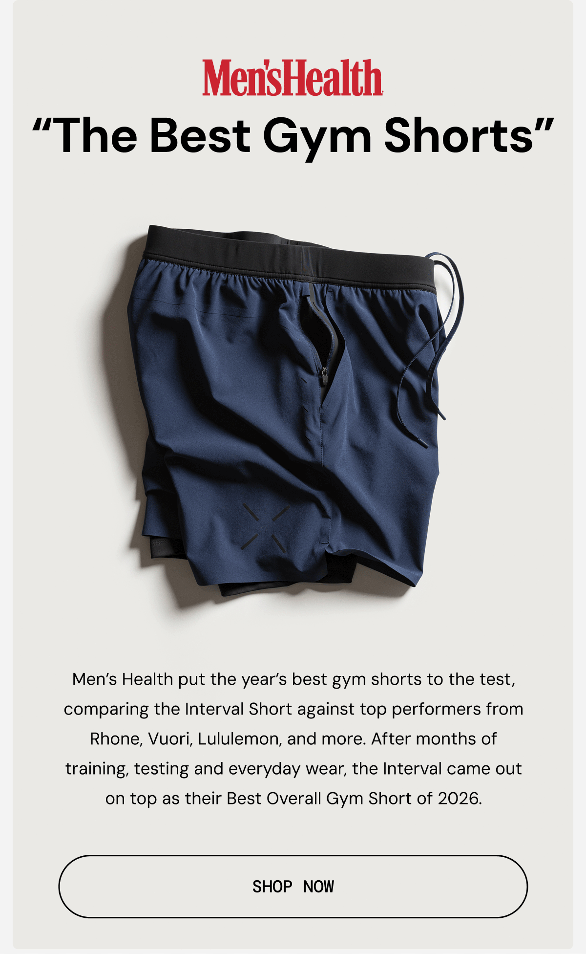 Gif: Men's Health #1 Gym Short Interval Short. Shop Now