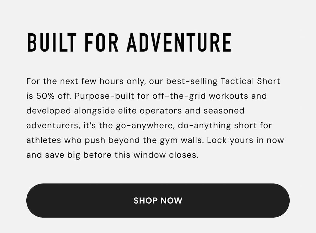 One Day Only Flash Sale