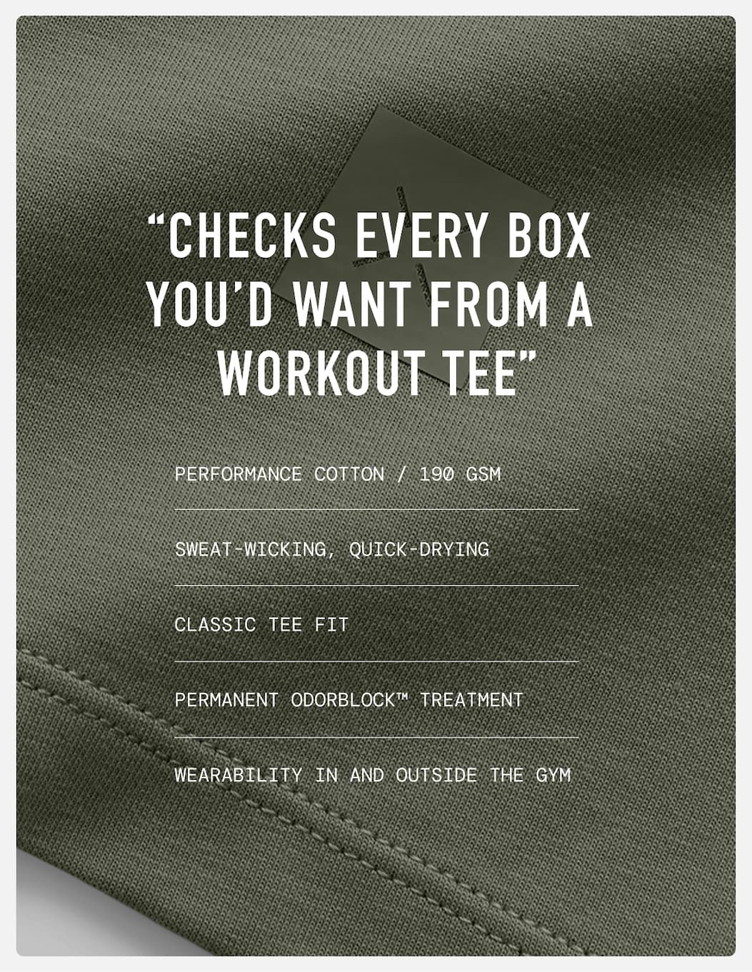 Checks Every Box You'd Want From a Workout Tee"