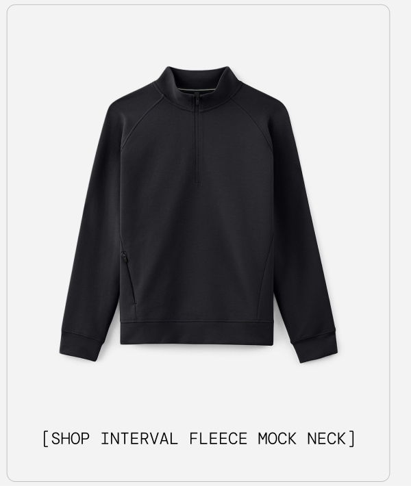 PDP Image Black Interval Fleece Mockneck