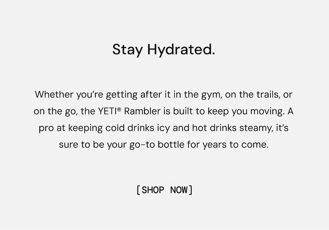Stay Hydrated: New Limited Edition Ten Thousand X Yeti Rambler Water Bottle is Now Available. Shop Now