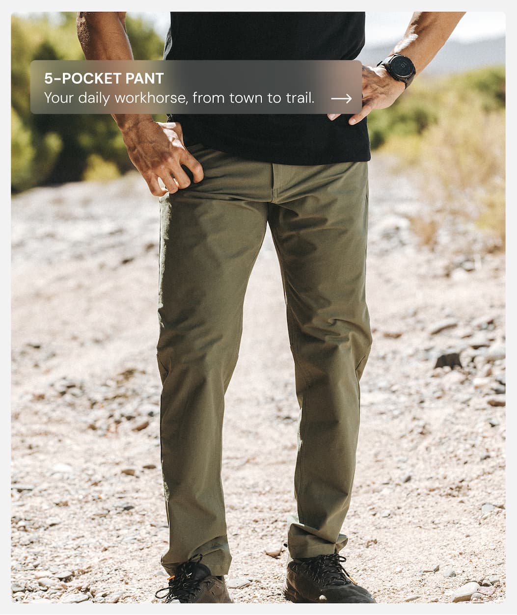 Explore the OD Green 5-Pocket Pant: Your Daily workhorse, from town to trail.