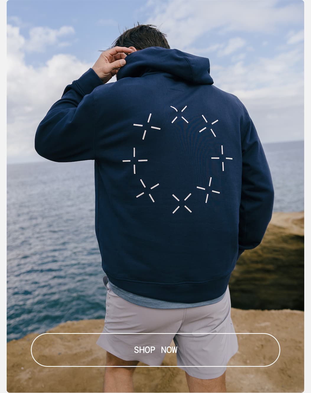 Just Launched: Limited Edition Navy Halo Print Heavyweight Core Hoodie