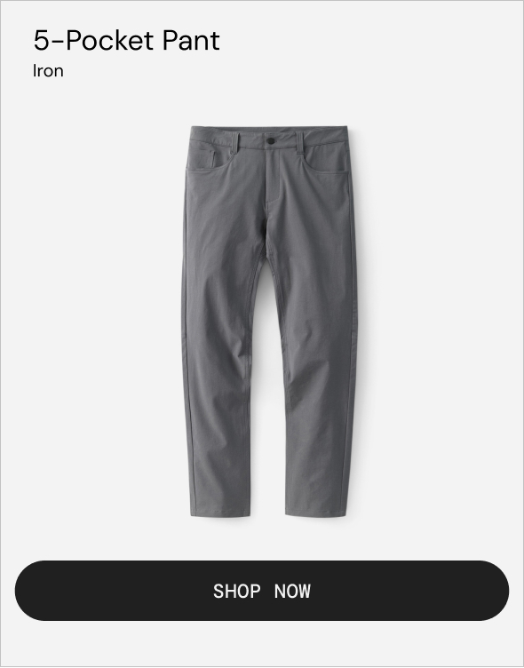 Ten Thousand: 5-Pocket Pant in Iron