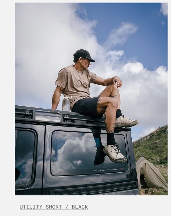 Black Utility Hiking Short