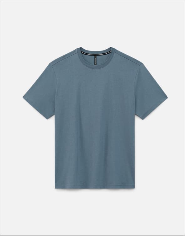 Shop the Bluefine Blue Cotton Core Tee