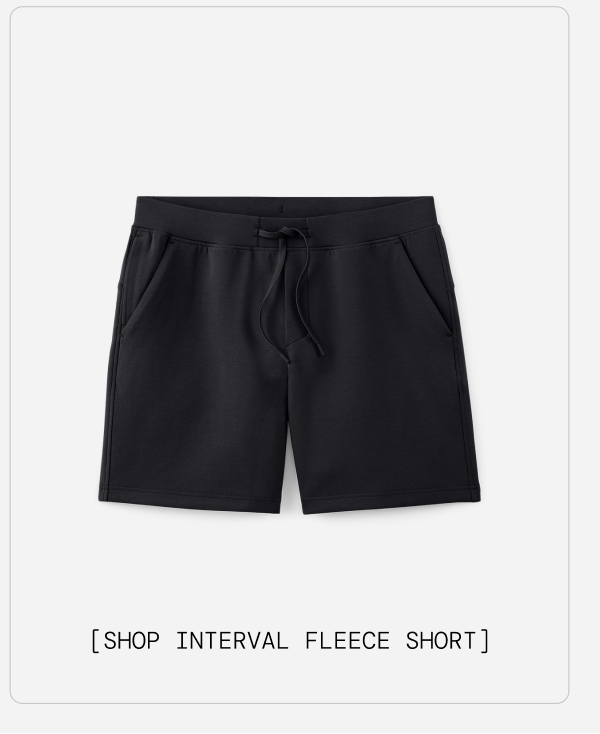 PDP Image Black Interval Fleece Short