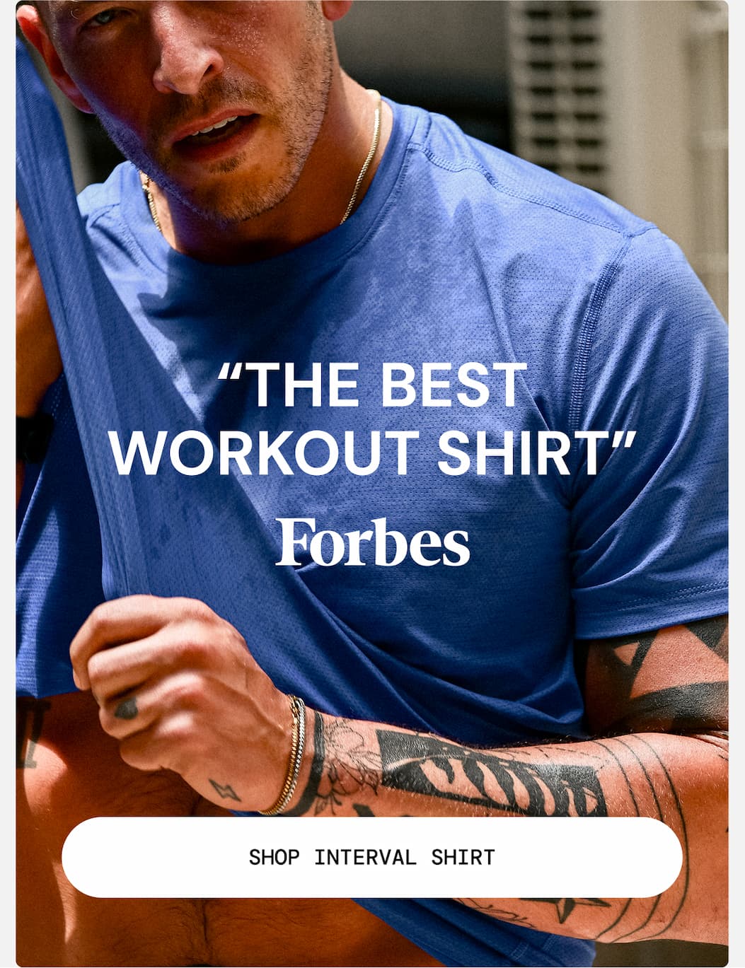 The Best Workout Shirt -Forbes. Shop Interval Shirt Now