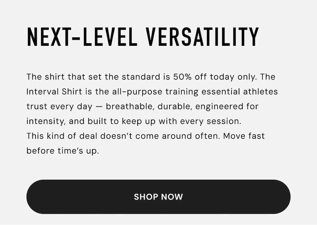 One Day Only Flash Sale