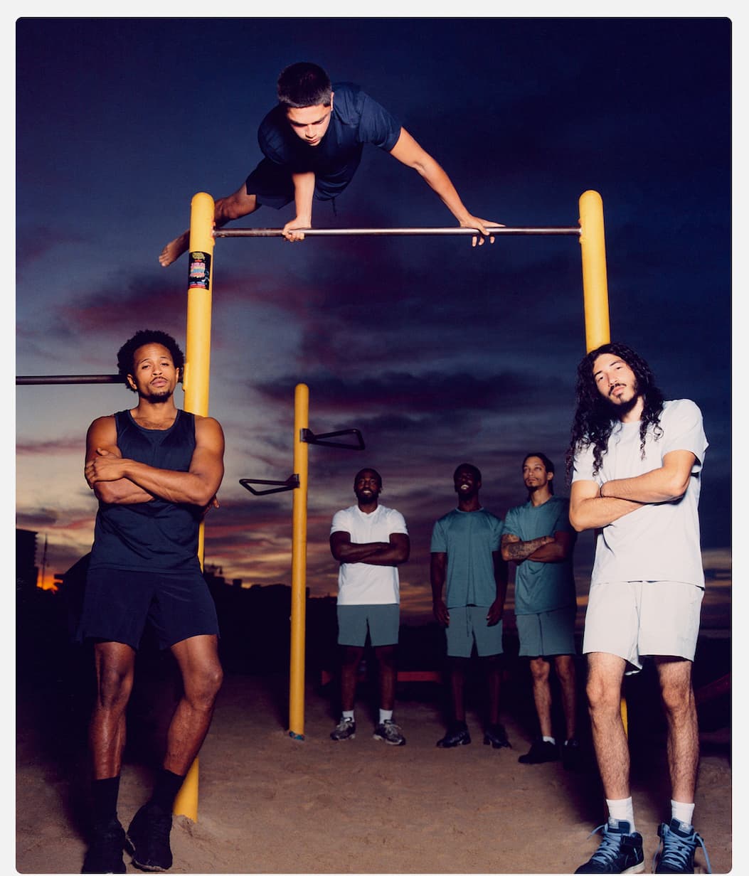 Active Image: Calisthenics Group Shot on Bars