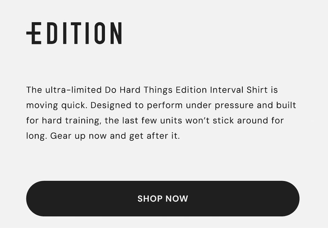 Limited Edition Shirt: Do Hard Things