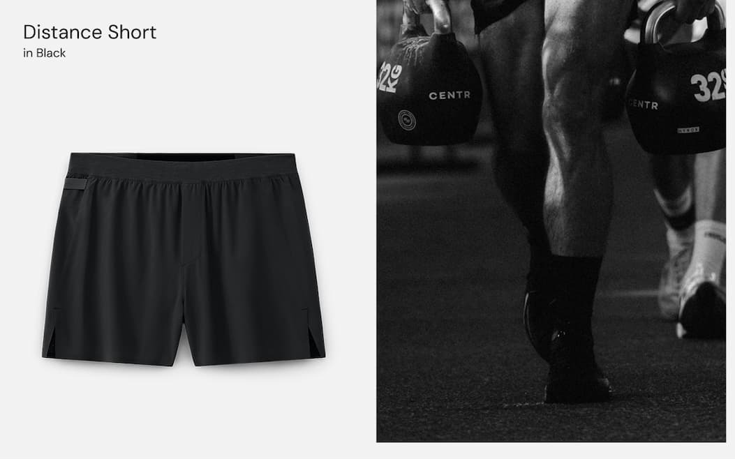 Shop Black 3" Distance Short