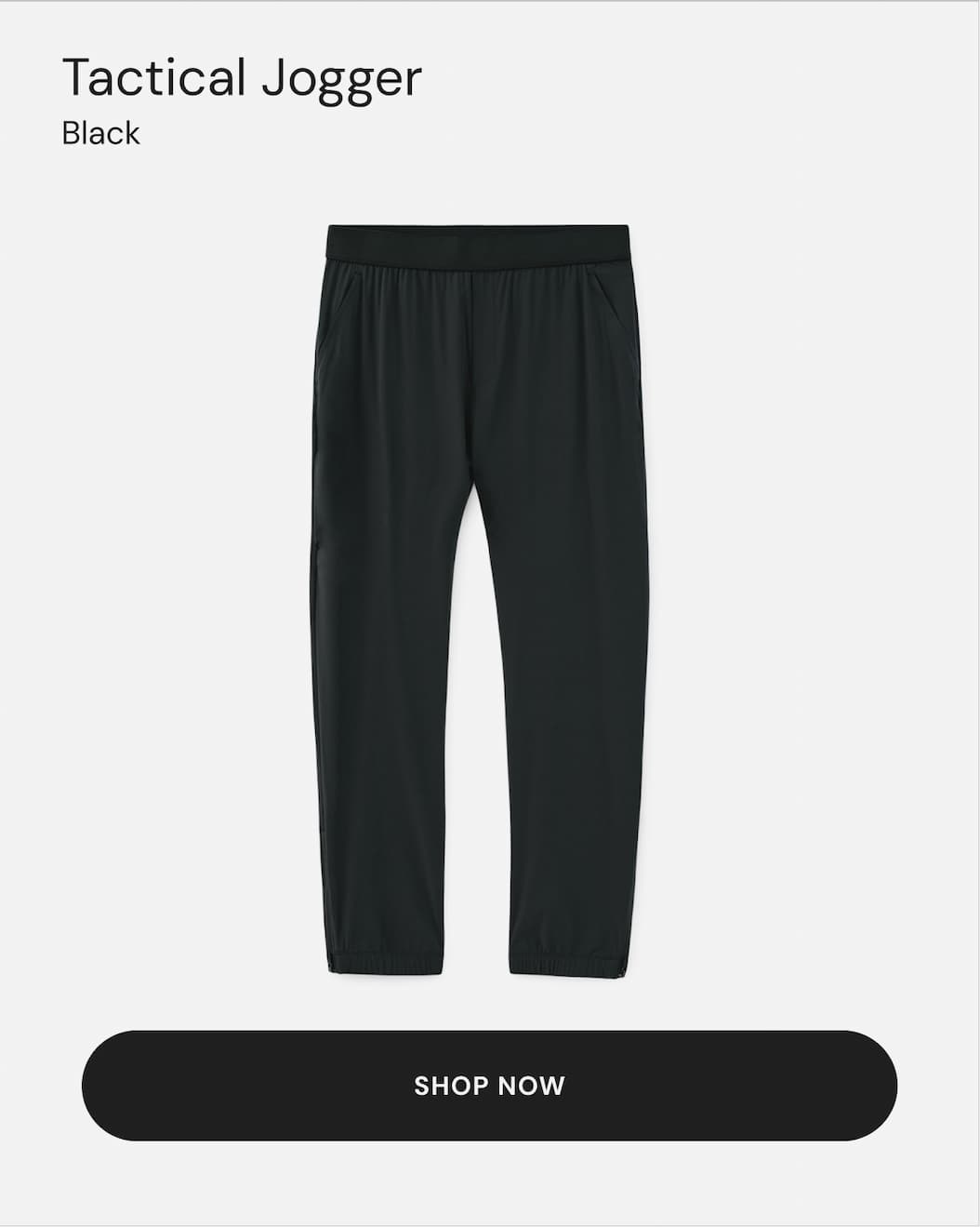 Black Tactical Jogger