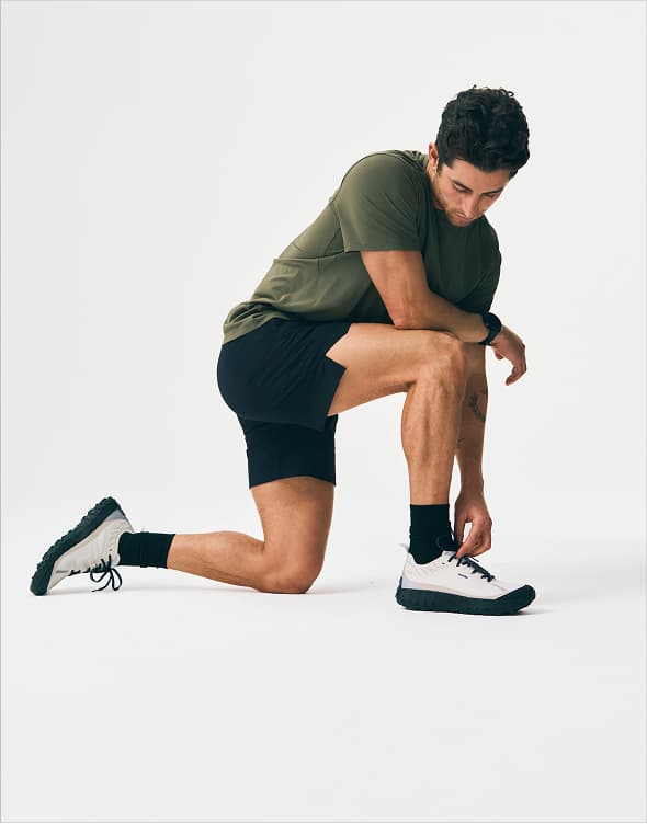 Black Tactical Short In Studio