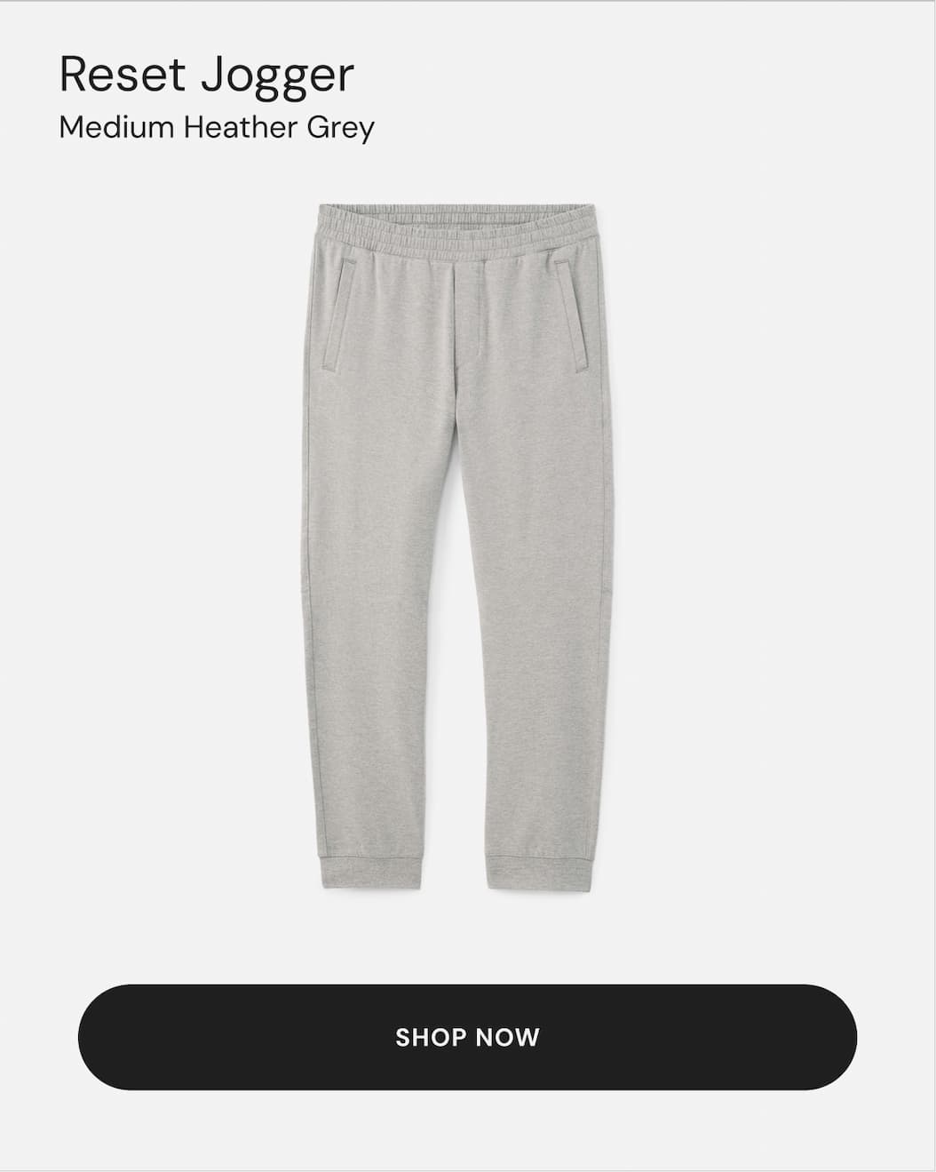 Medium Grey Heather Reset Jogger