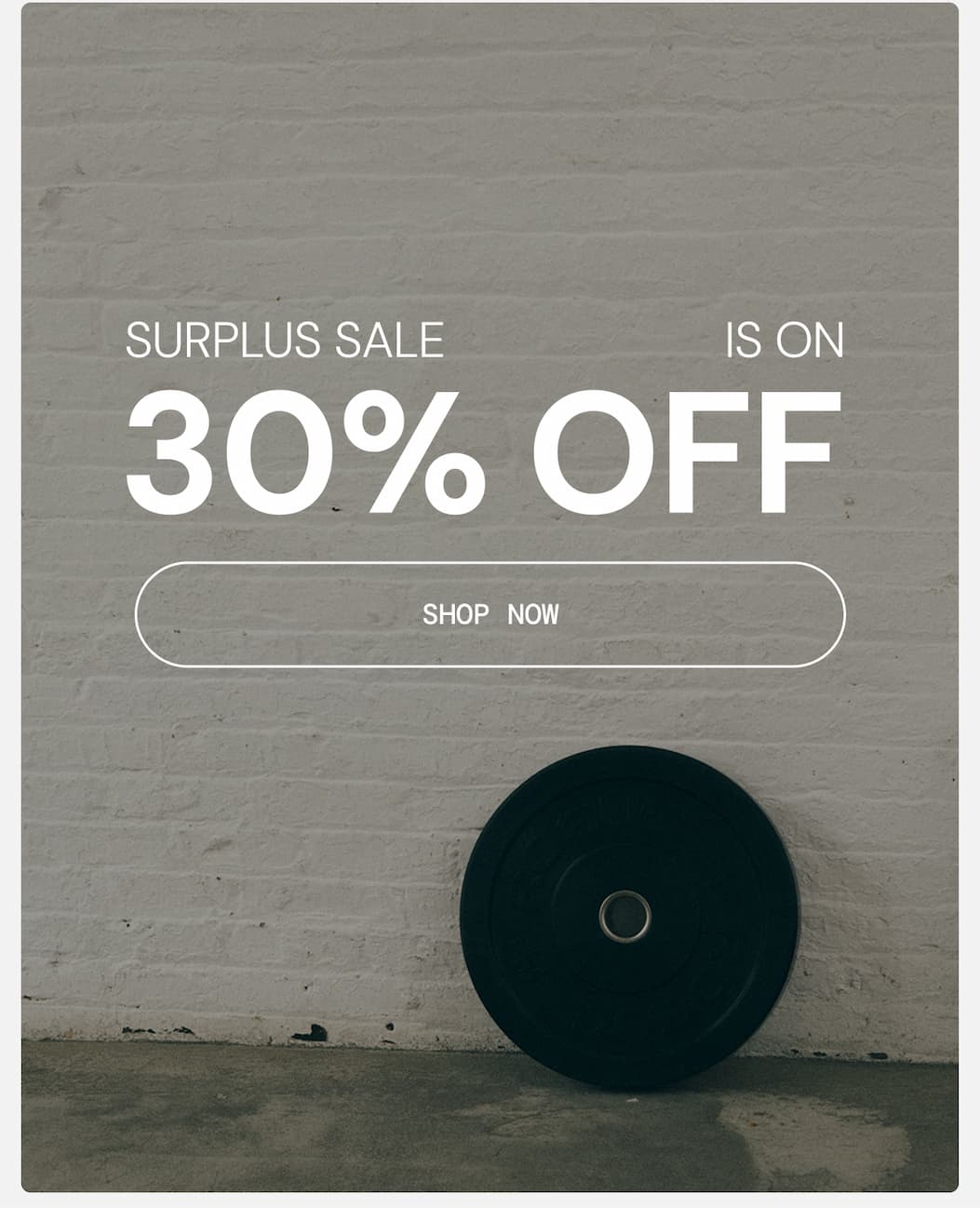 Surplus Sale is ON: Shop 30% Off Select Styles - This weekend only