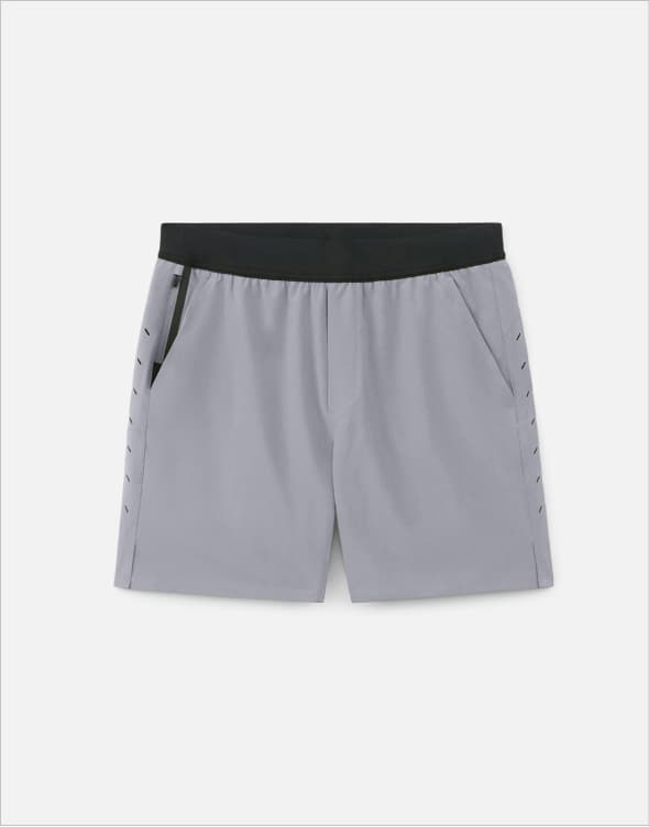 Shop Stone Grey Lined 7" Interval Gym Short