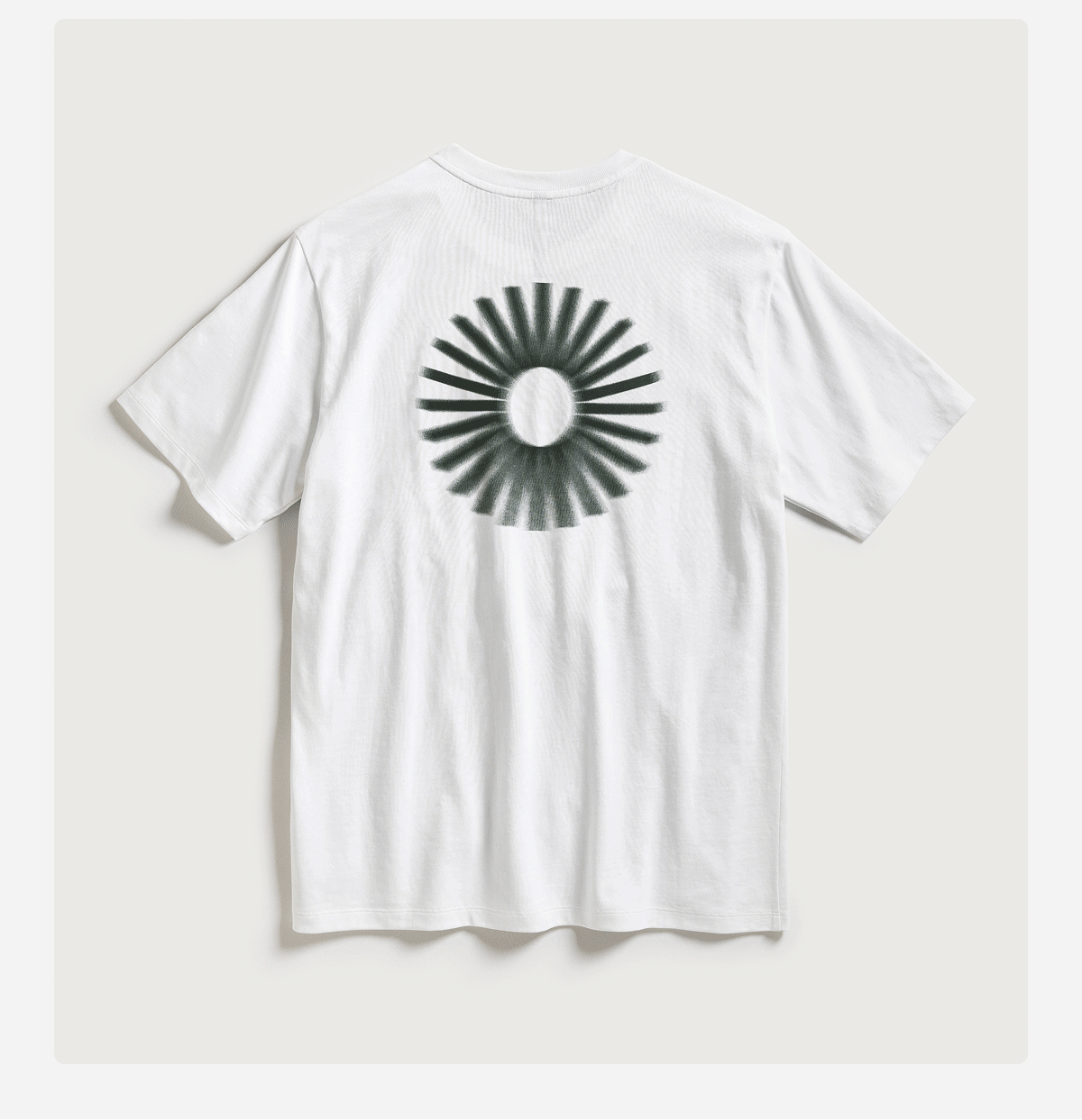 Gif of Product Details: White Core Shirt: Movement Limited Edition Product Image