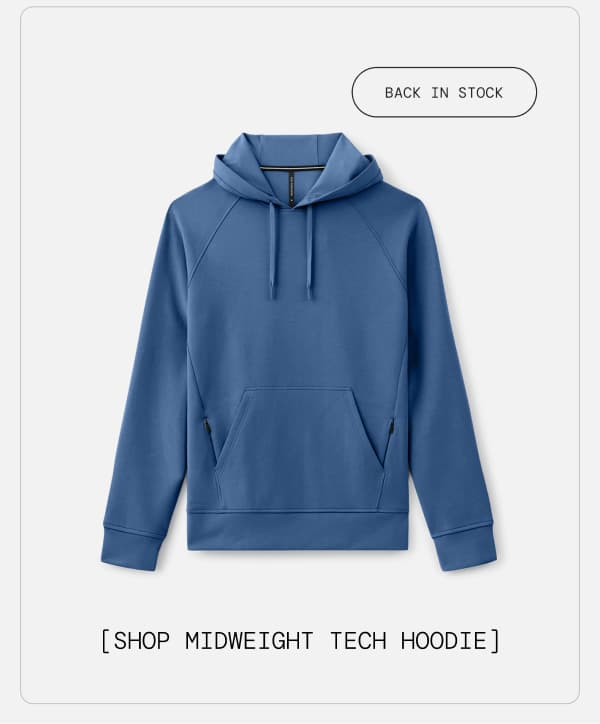 Shop Midweight Tech Hoodie in Federal Blue