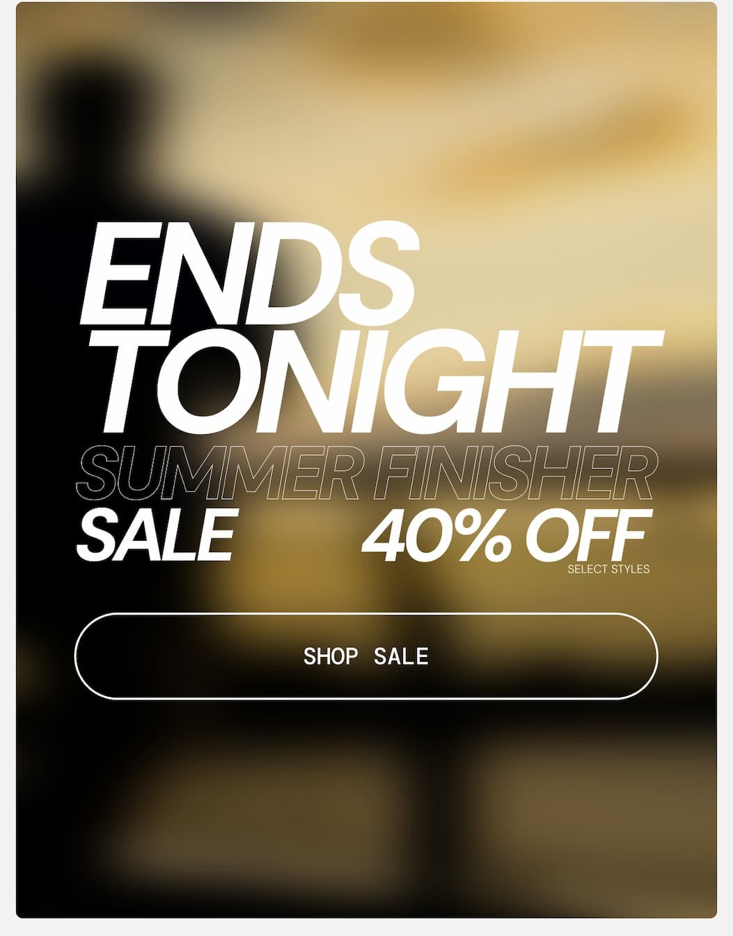 The prime styles are moving quick. Shop the Surplus Sale and get 40% off before they’re gone: 