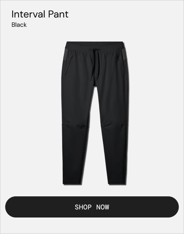 Black Interval Pant