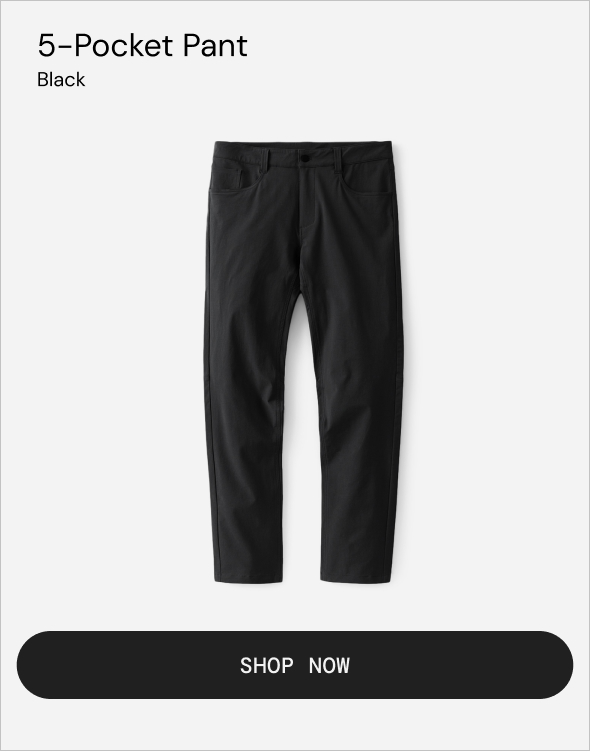 Ten Thousand: 5-Pocket Pant in Black