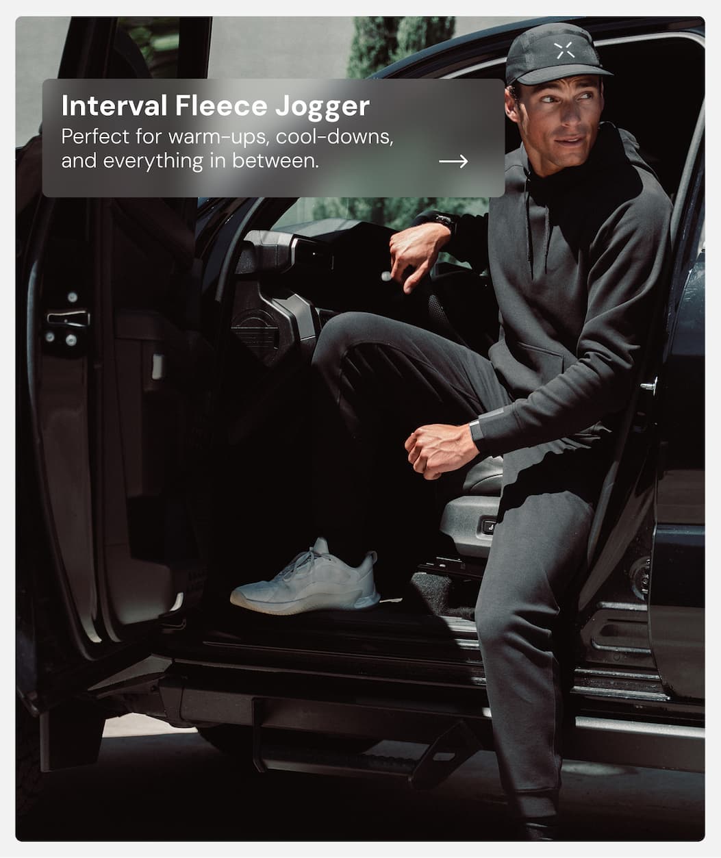 Active Image: Black Interval Fleece Jogger