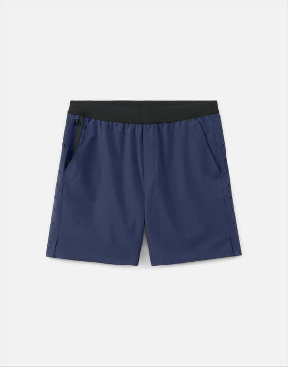 Shop Navy Blue Interval Training Short