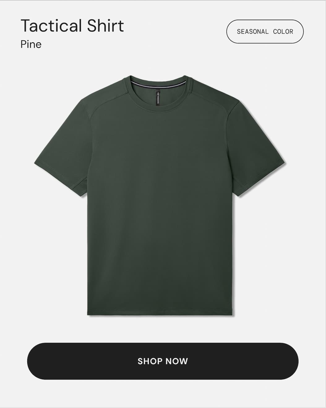 Shop the hardcore Tactical Workout Shirt in Pine Green