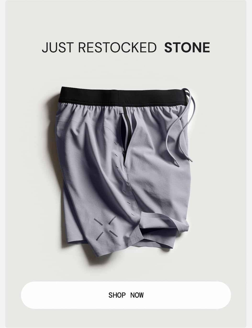 Just Restocked: Stone 7" Lined Interval Short