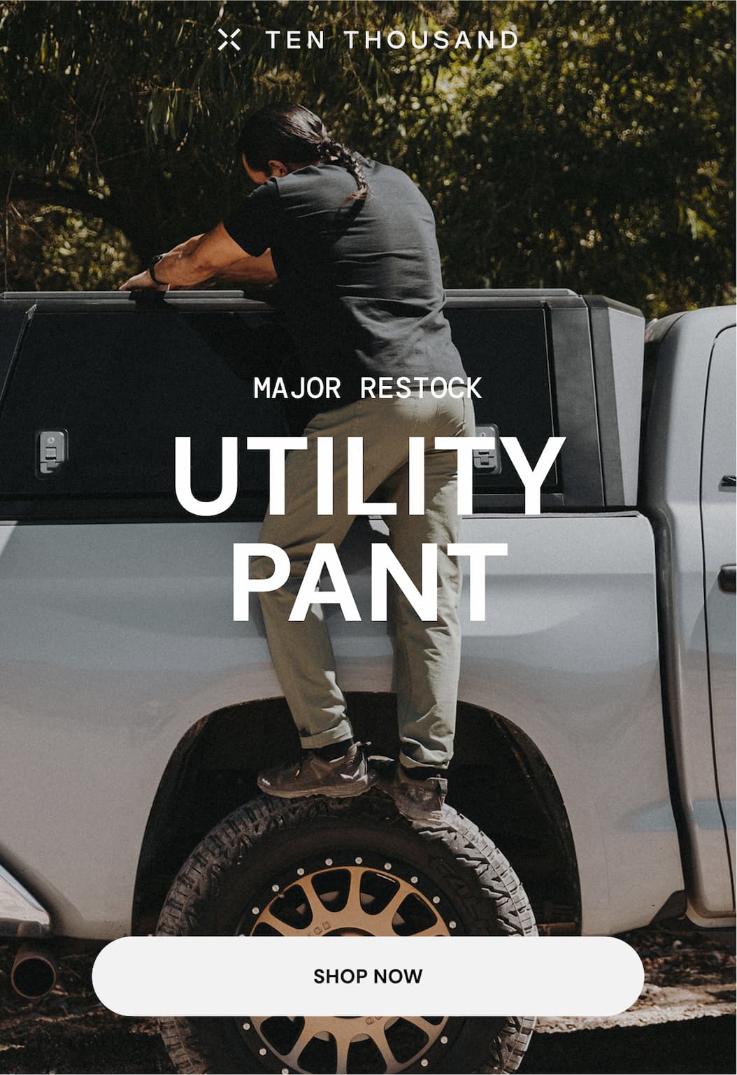 Ten Thousand: The Utility Pant is back in stock. Shop now to stock up for spring adventures
