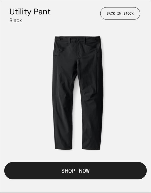 Black Utility Pant