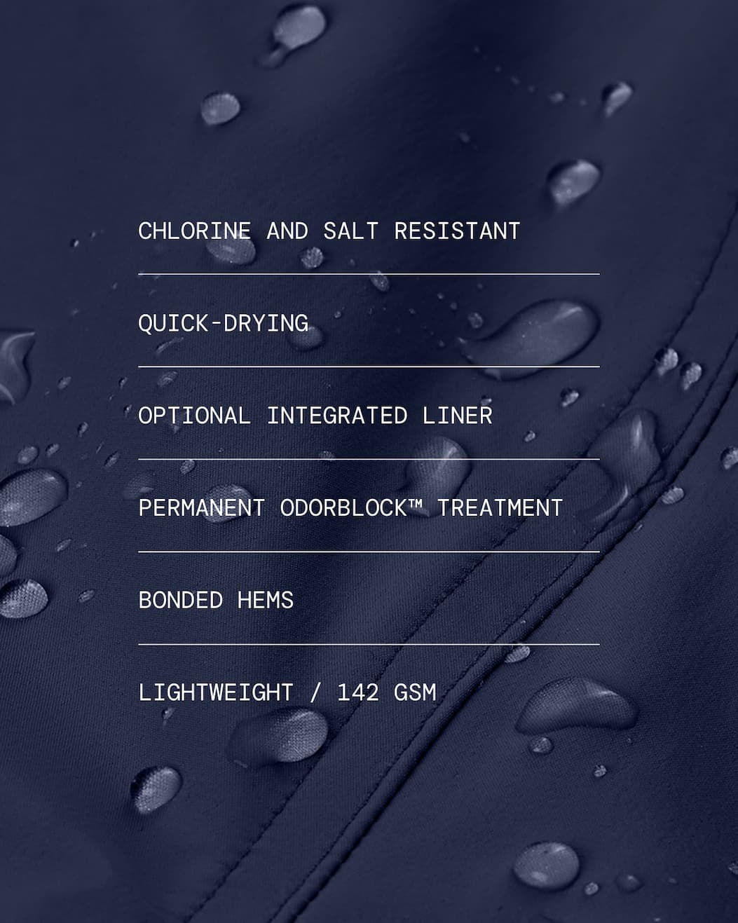 Fabric Image: Hydrophobic Shell Technical Callouts