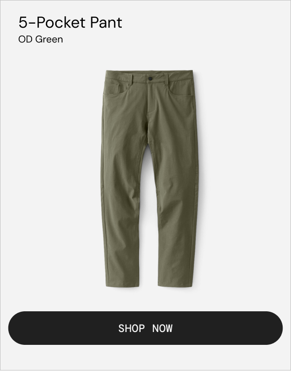Ten Thousand: 5-Pocket Pant in OD Green