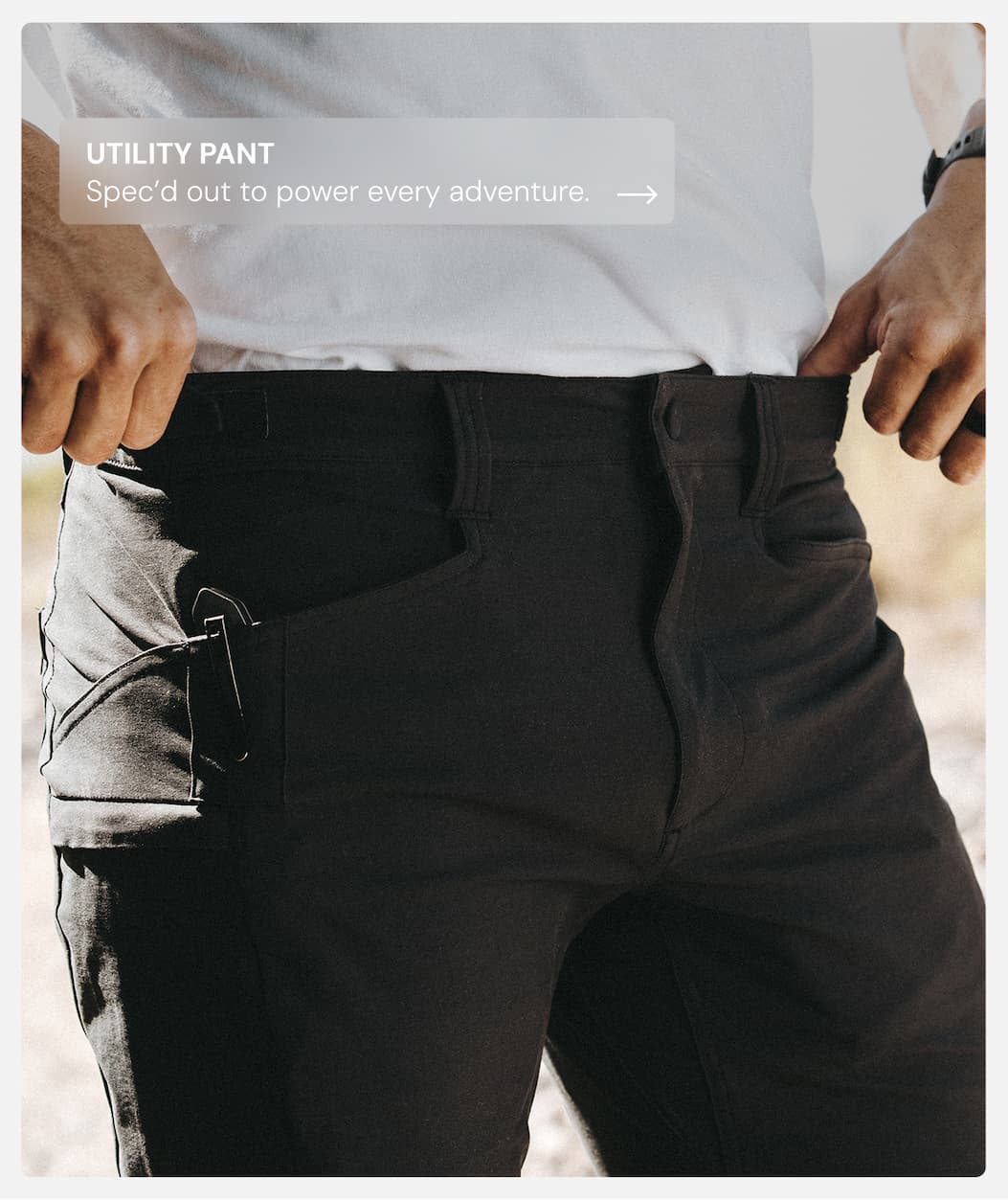 Explore the Black Utility Pant: Spec'd out to power every adventure