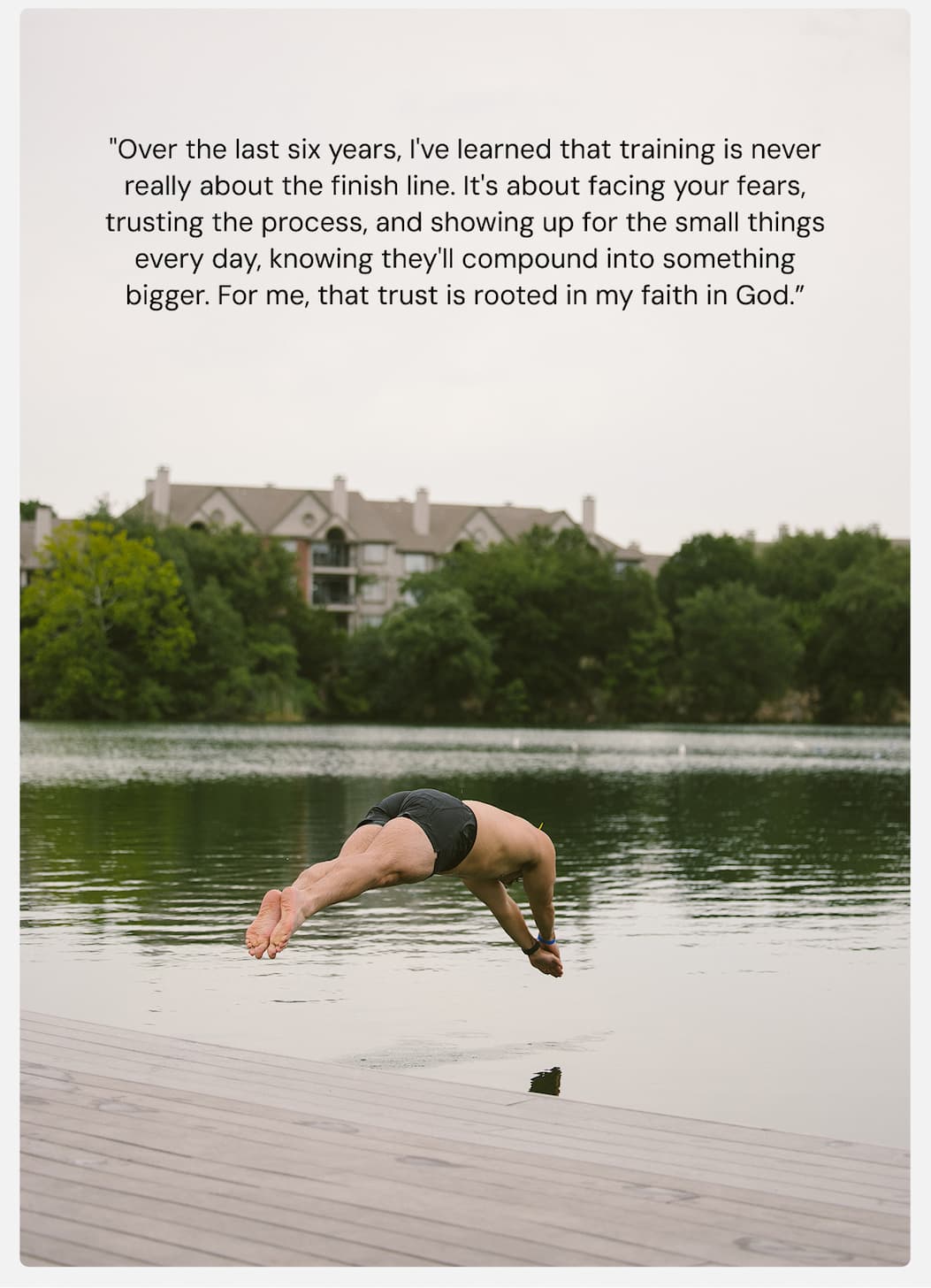 Quote from Athlete Luis Montoya