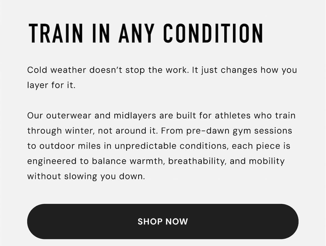 Train in Any Condition: Ten Thousand has Athlete-Designed Outerwear. Shop products for cold weather training now